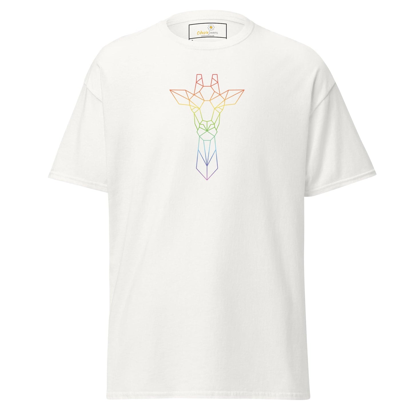 Unisex classic t-shirt - WILD LIFE GIRAFFE - REGULAR - White / S