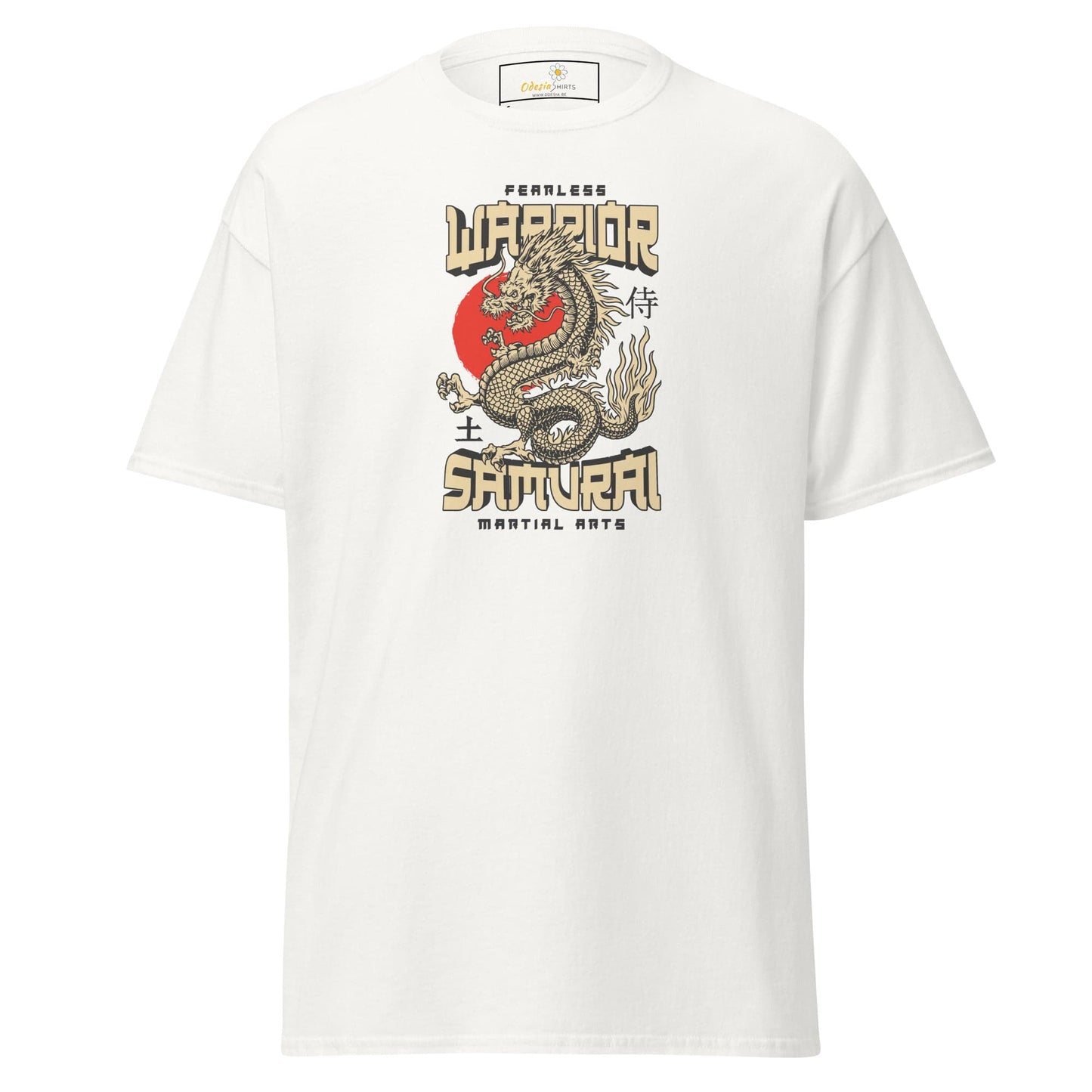 Unisex classic t-shirt - MYSTIC FEARLESS DRAGON - REGULAR - White / S