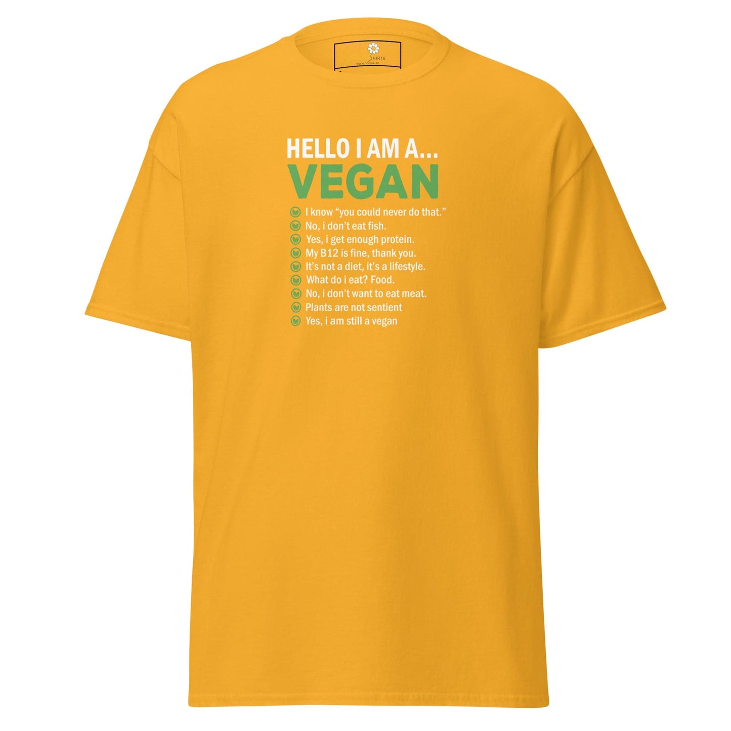 Art T-shirt Design Tee • Man / Woman • [s-xl] - Gold / s