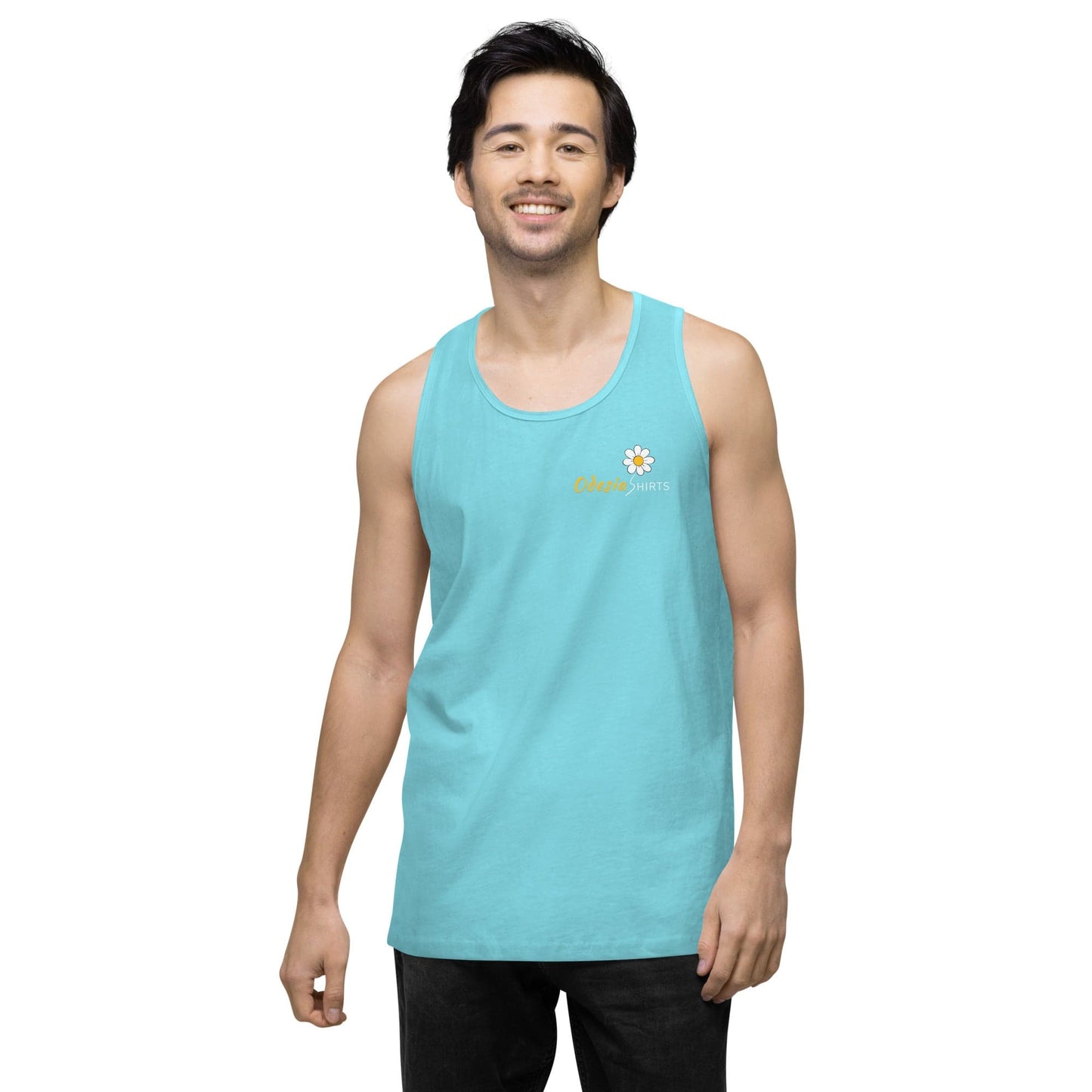 Odesia’s Men’s premium tank top - Pacific Blue / S