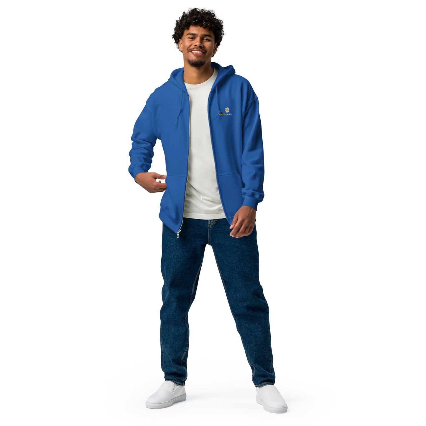 ODESIA’S Unisex heavy blend zip hoodie - Royal / S