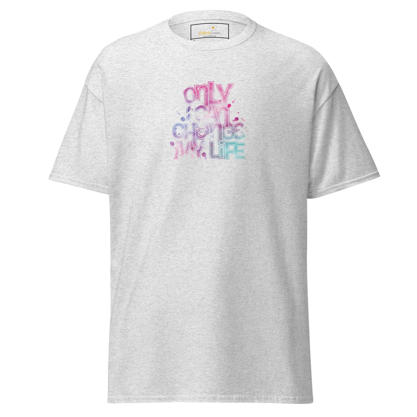 Unisex classic tee - TEXT ONLY I CAN CHANGE - REGULAR - Ash / S