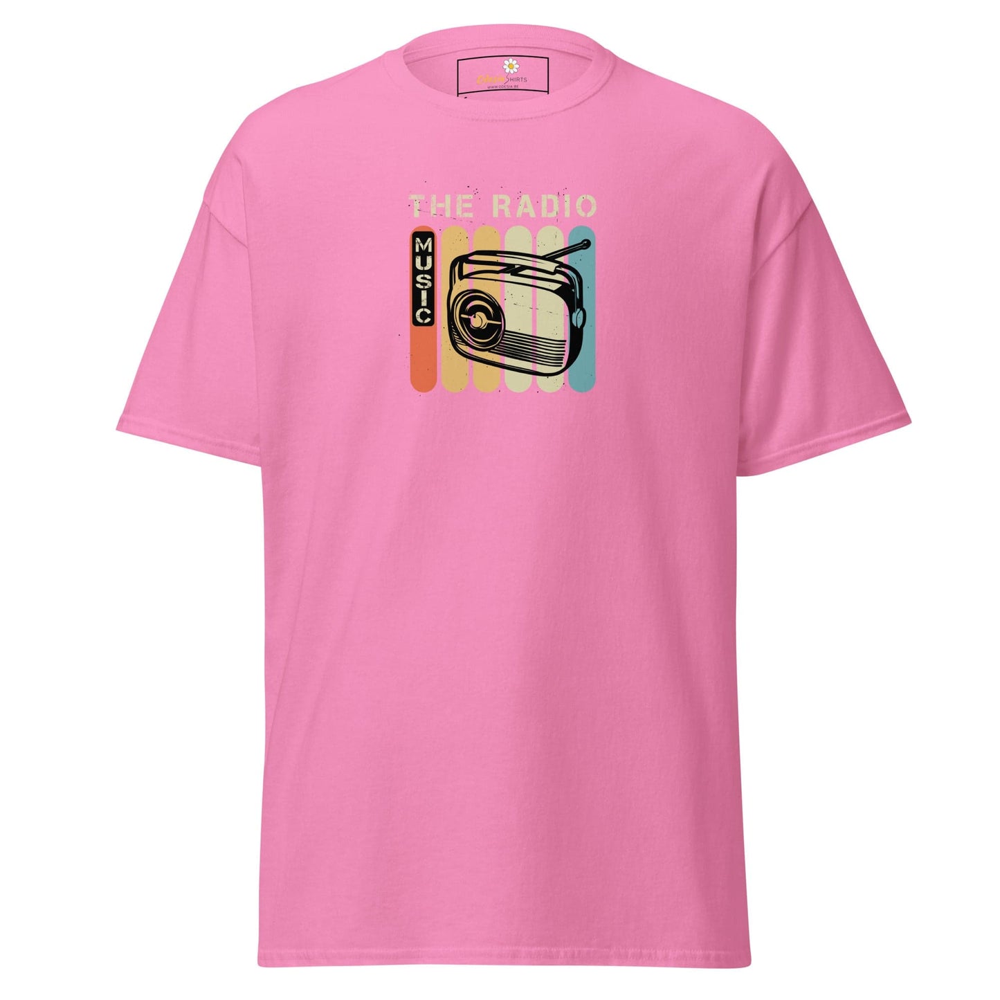 Unisex classic t-shirt - MUSIC THE RADIO - REGULAR - Azalea / S