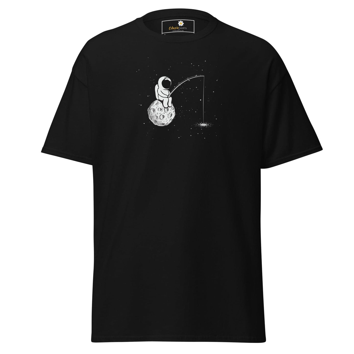 Unisex classic t-shirt - ASTRONAUT FISHING - REGULAR - Black / S