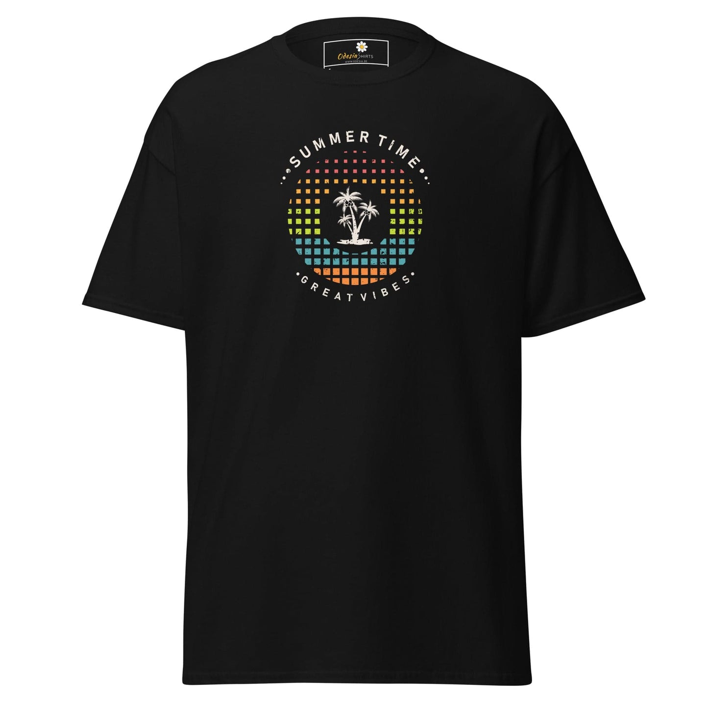 Unisex classic t-shirt - SUMMER GREAT VIBES - REGULAR - Black / S