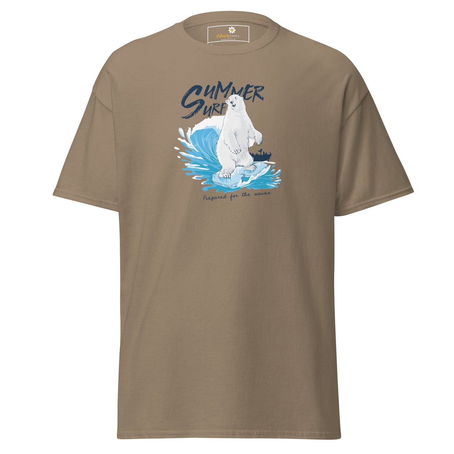Unisex classic t-shirt - WILD LIFE SUMMER BEAR - REGULAR - Brown Savana / S