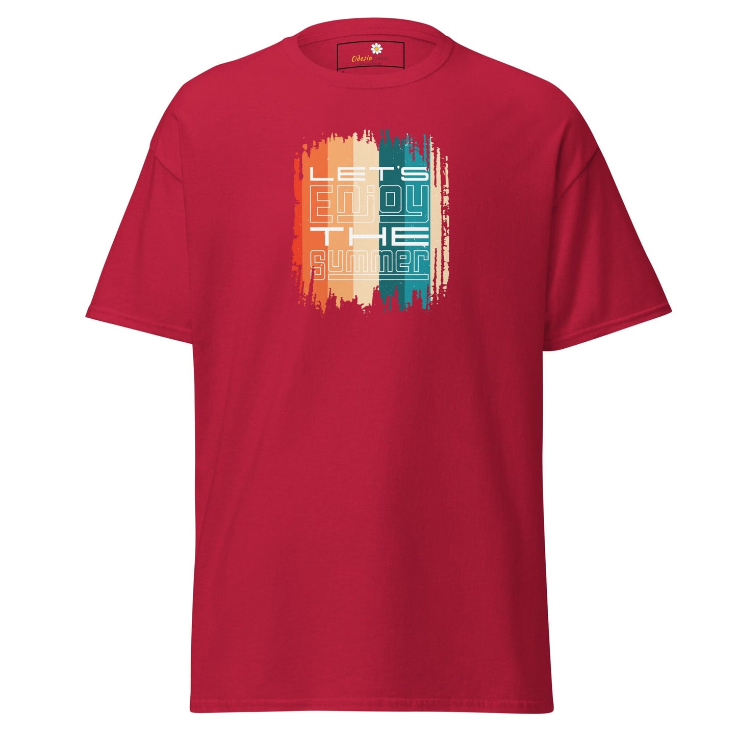 Unisex classic t-shirt - SUMMER LETS ENJOY - REGULAR - Cardinal / S