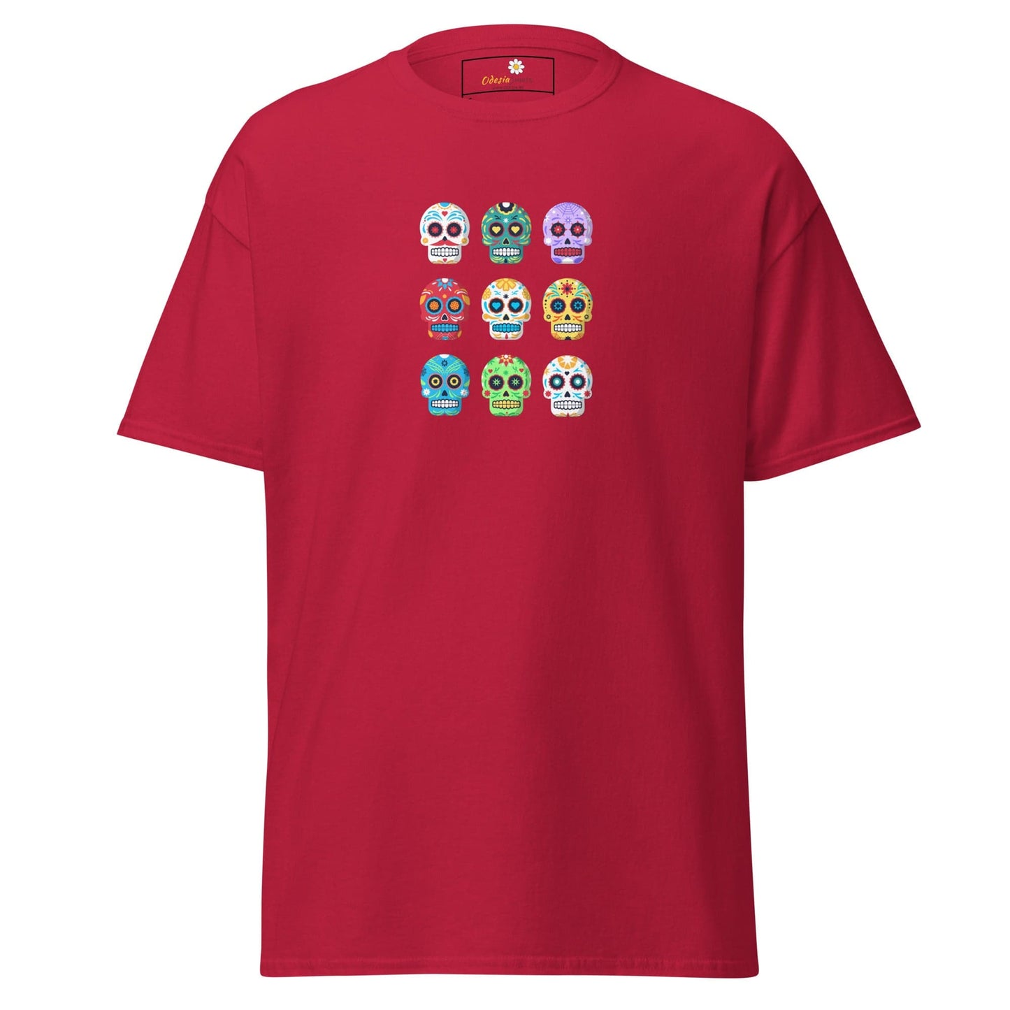 Unisex classic tee - SKULL COLOR SKULLS - REGULAR - Cardinal / S