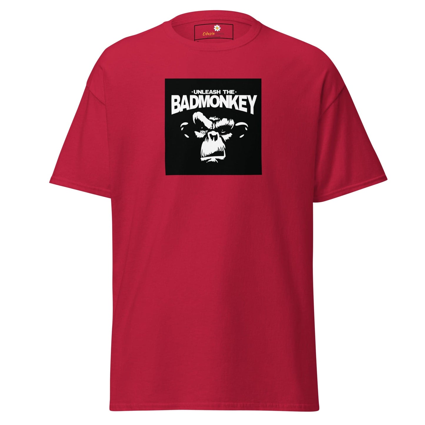 Unisex classic t-shirt - WILD LIFE UNLEASH MONKEY - REGULAR - Cardinal / S