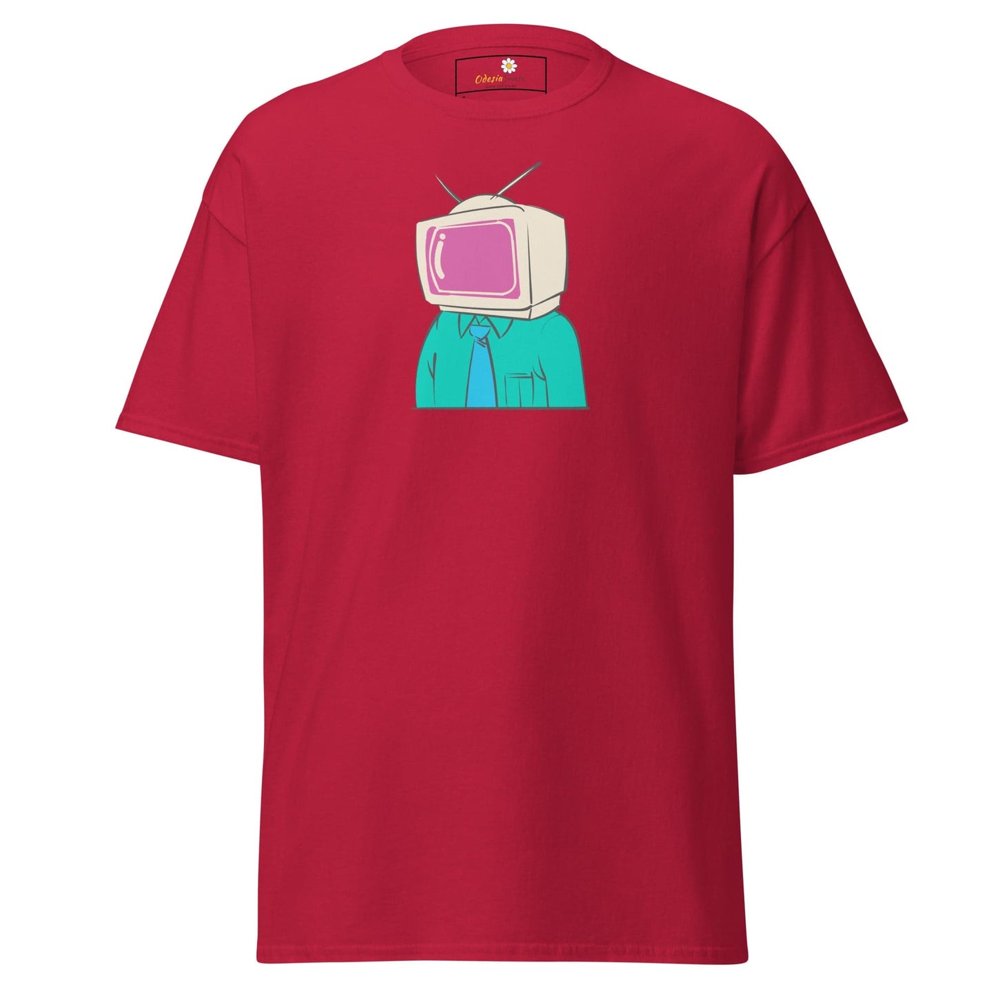 Unisex classic t-shirt - FANTASY TELEVISION HEAD - REGULAR - Cardinal / S