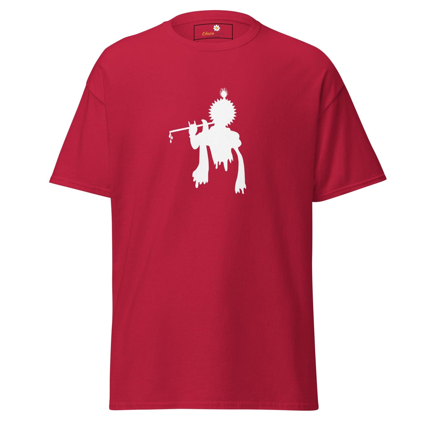 Unisex classic tee - SPIRITUAL KRISHNA’S FLUTE HEAD - REGULAR - Cardinal / S
