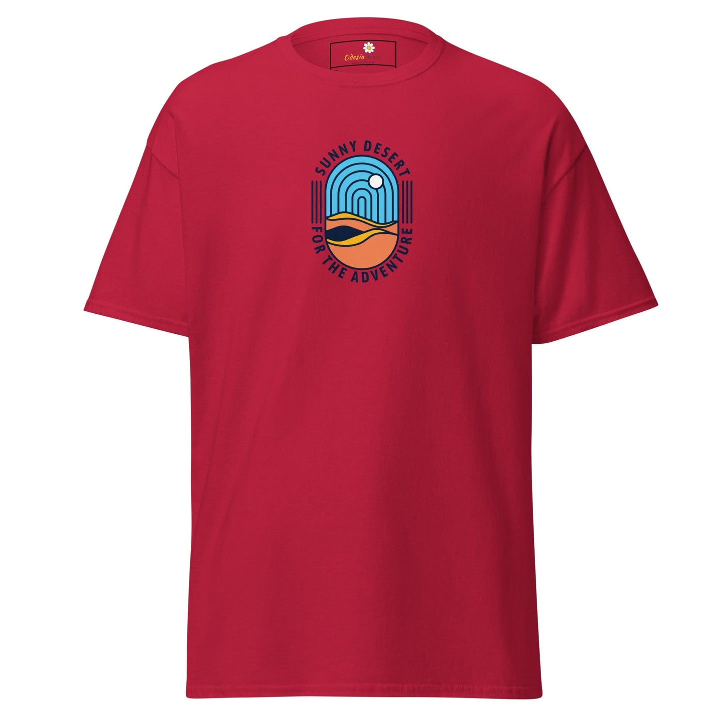 Unisex classic tee - SUMMER SUNNY DESERT - REGULAR - Cardinal / S