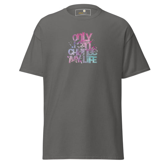 Unisex classic tee - TEXT ONLY I CAN CHANGE - REGULAR - Charcoal / S