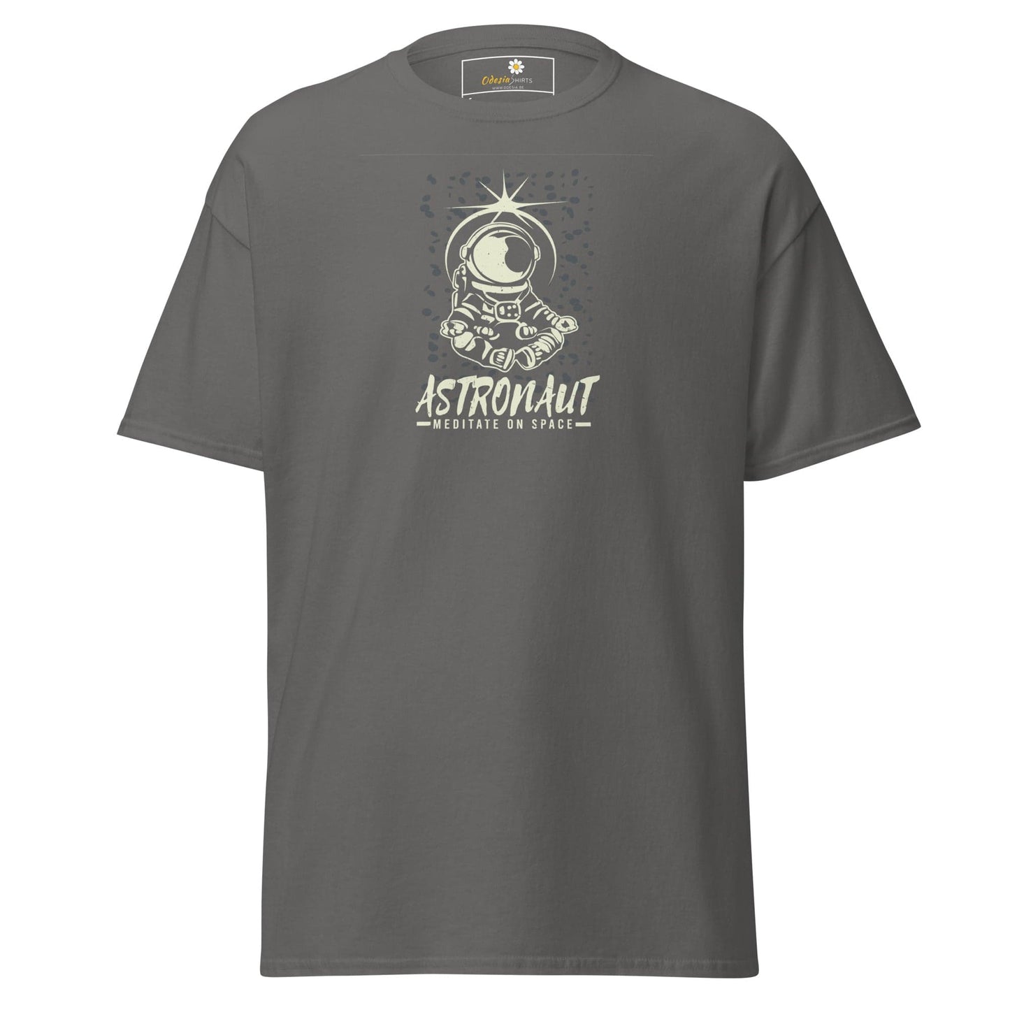 Unisex classic t-shirt - ASTRONAUT MEDITATION SPACE - REGULAR - Charcoal / S