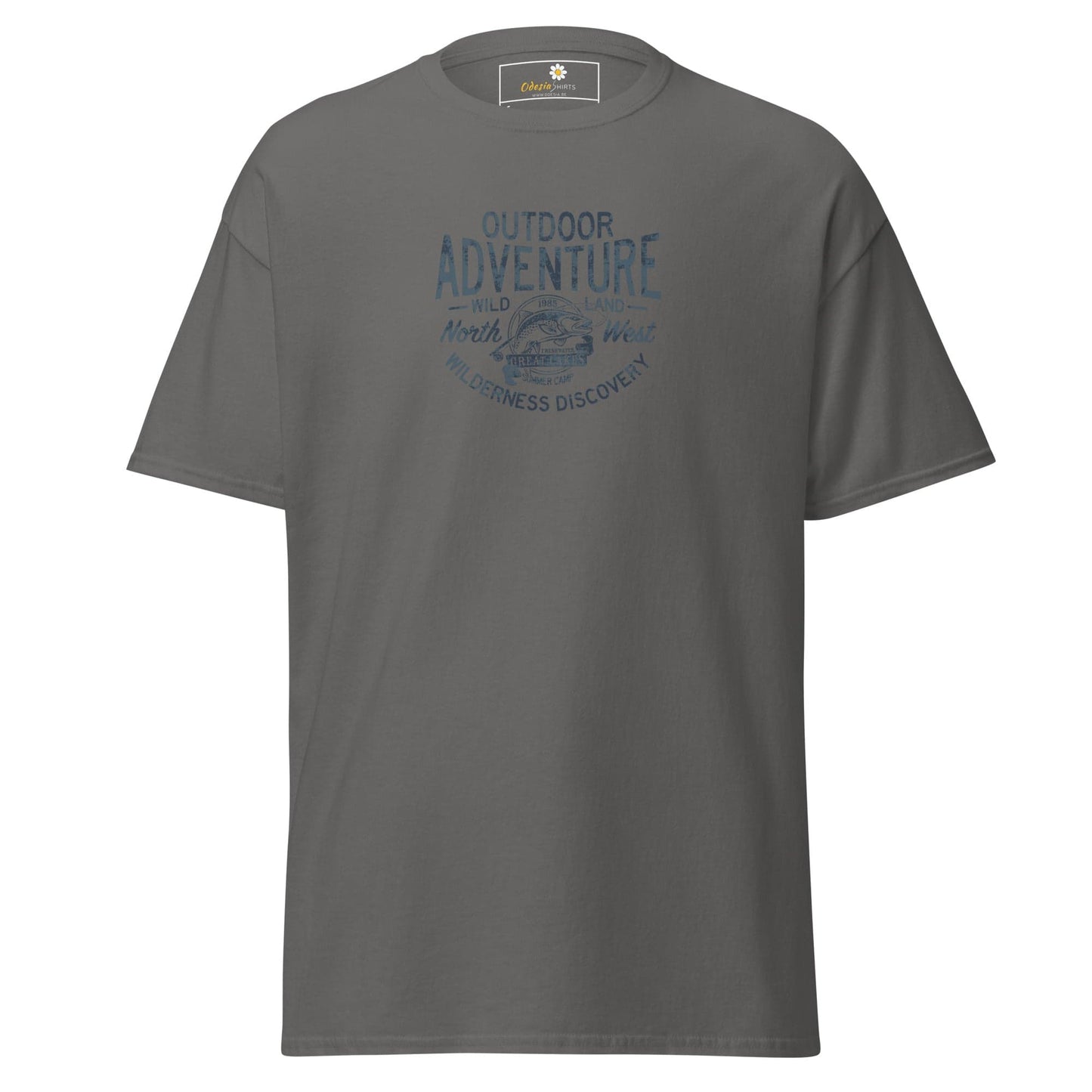 Unisex classic t-shirt - SPORT OUTDOOR ADVENTURE - REGULAR - Charcoal / S