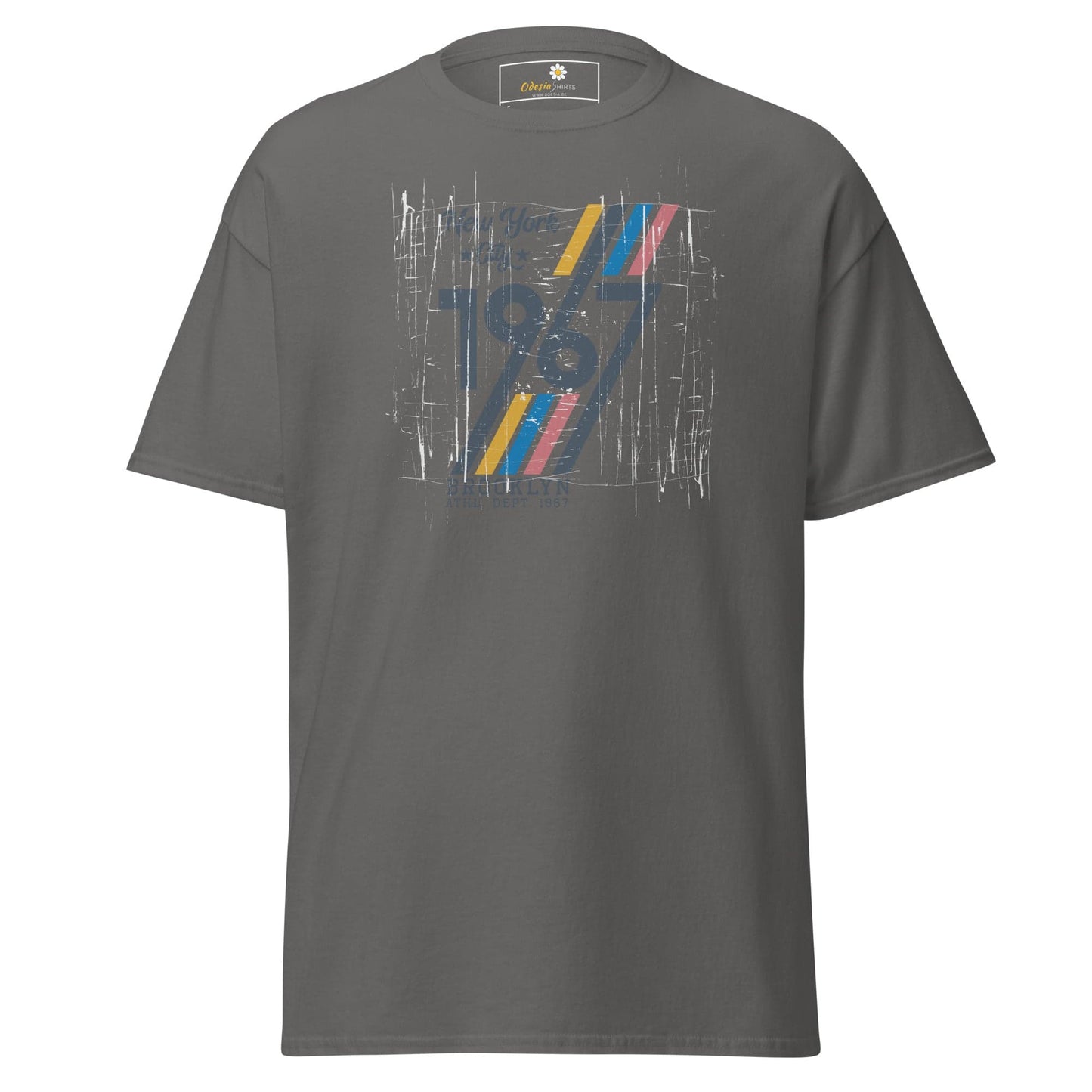Unisex classic t-shirt - URBAN 1967 NY CITY - REGULAR - Charcoal / S
