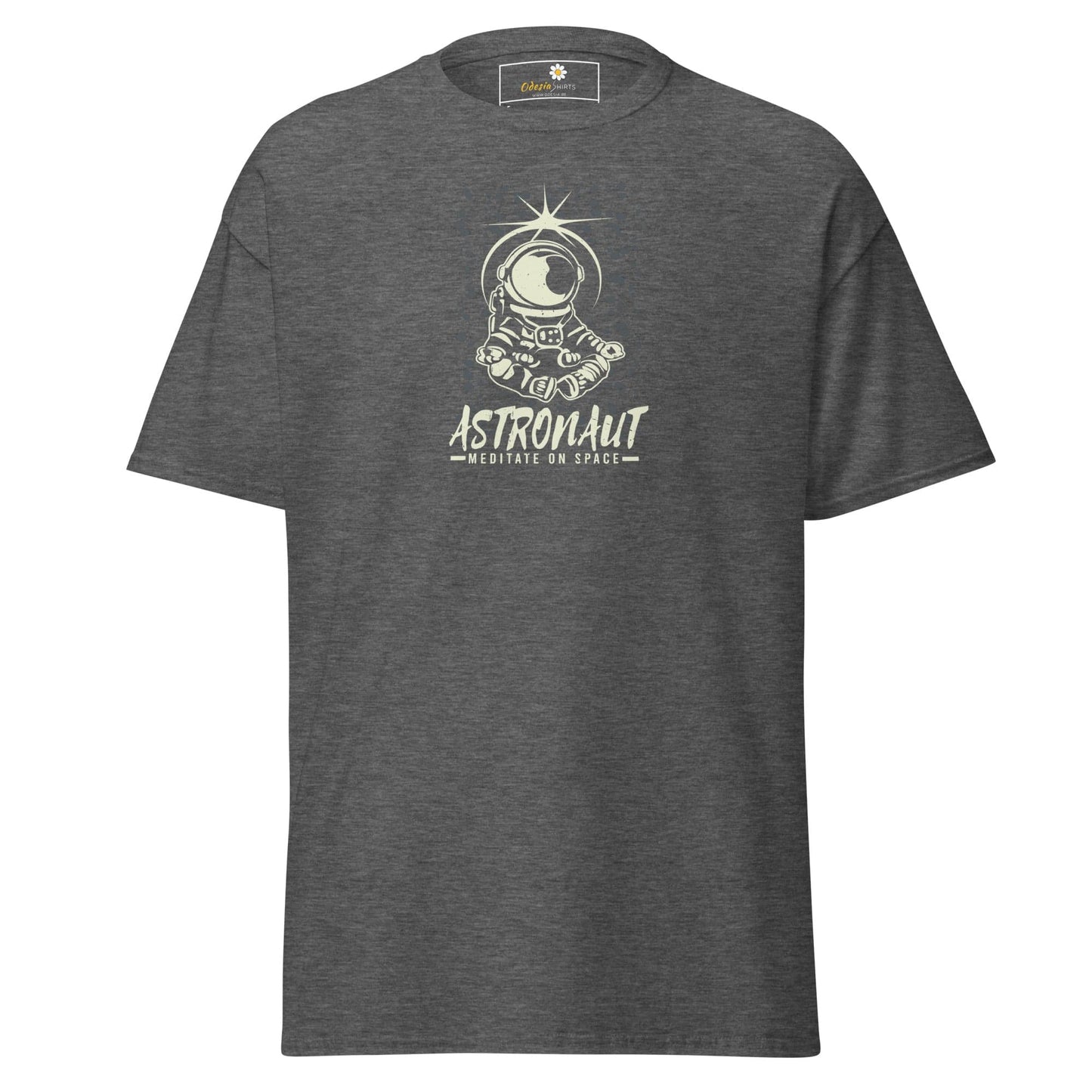 Unisex classic t-shirt - ASTRONAUT MEDITATION SPACE - REGULAR - Dark Heather / S