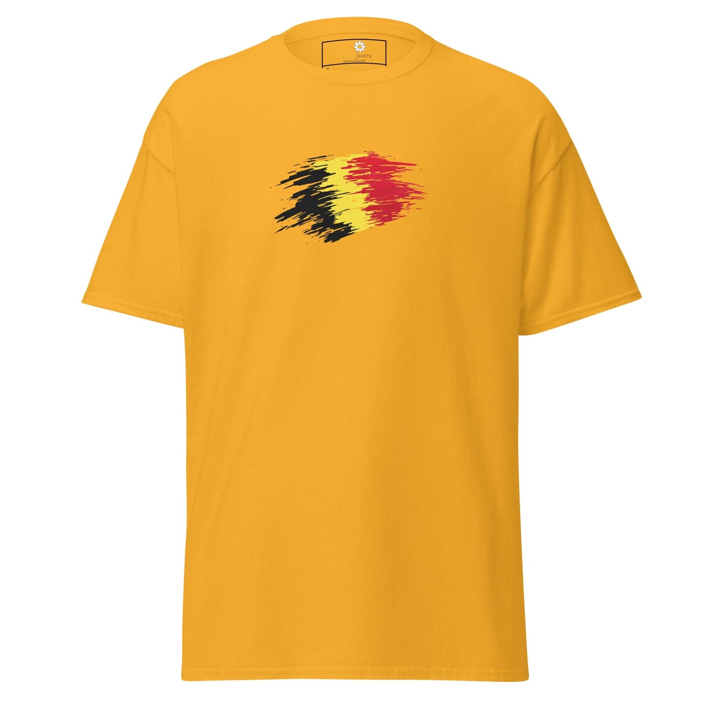 Unisex classic tee - COUNTRY BELGIUM SHAPE - REGULAR - Gold / S