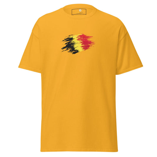 Unisex classic tee - COUNTRY BELGIUM SHAPE - REGULAR - Gold / S
