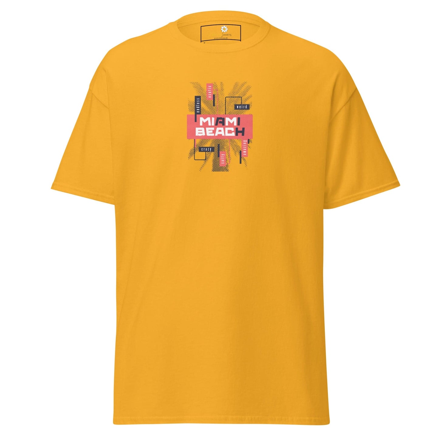 Unisex classic tee - COUNTRY SUMMER MIAMI BEACH - REGULAR - Gold / S