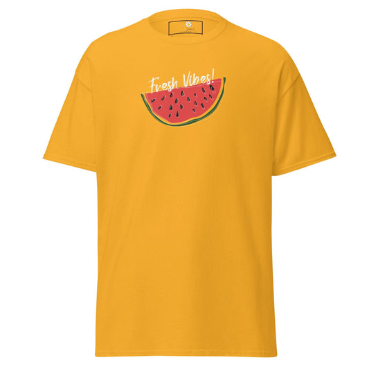 Unisex classic tee - SUMMER FRESH VIBES - REGULAR - Gold / S