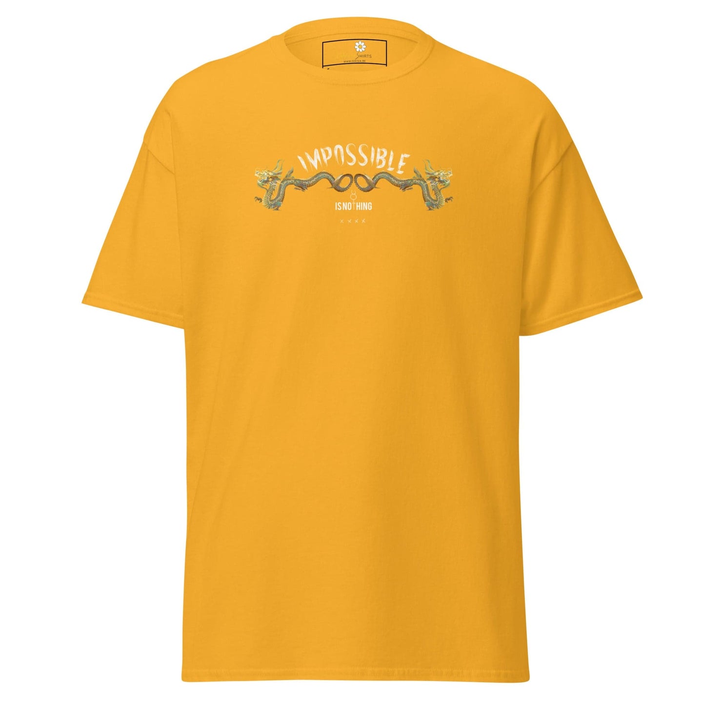 Unisex classic t-shirt - MYSTIC IMPOSSIBLE IS NOTHING - REGULAR - Gold / S
