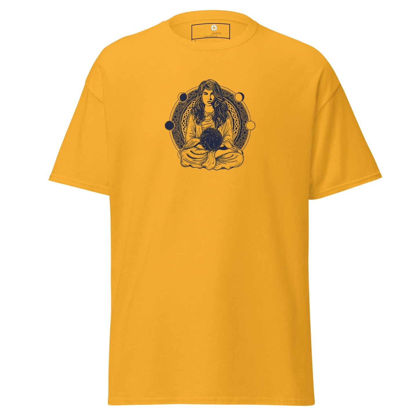 Unisex classic t-shirt - MYSTIC WOMAN MOON - REGULAR - Gold / S