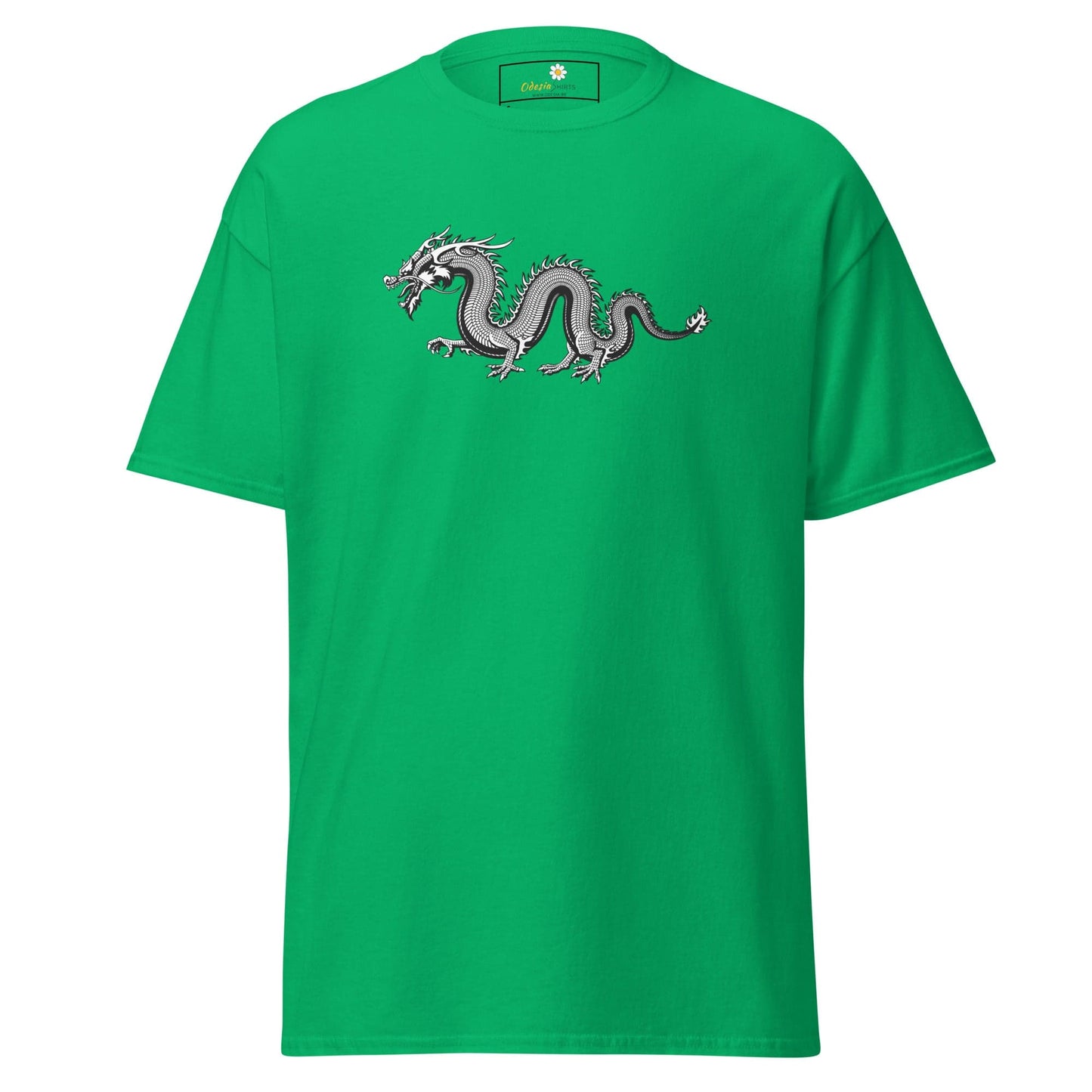Unisex classic t-shirt - MYSTIC GREY DRAGON - REGULAR - Irish Green / S