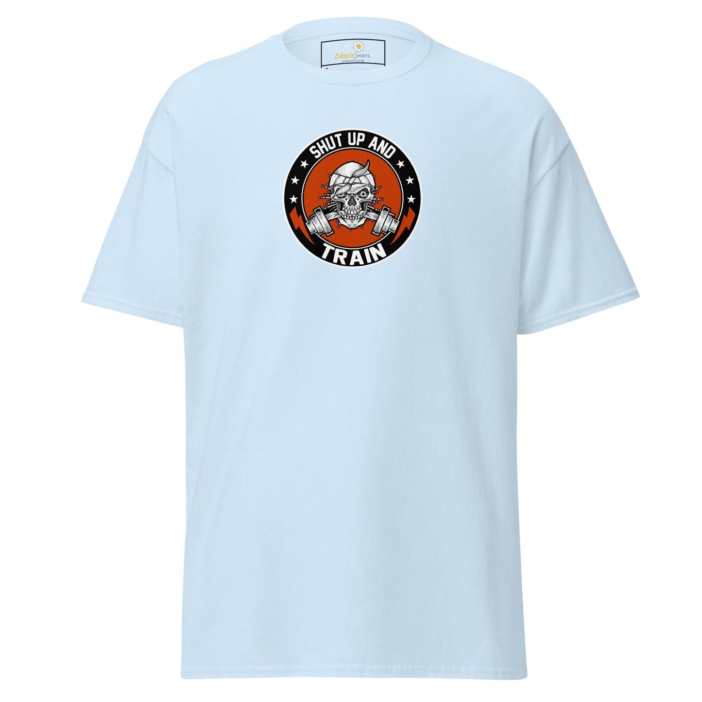Unisex classic tee - SPORT SHUT UP AND TRAIN - REGULAR - Light Blue / S