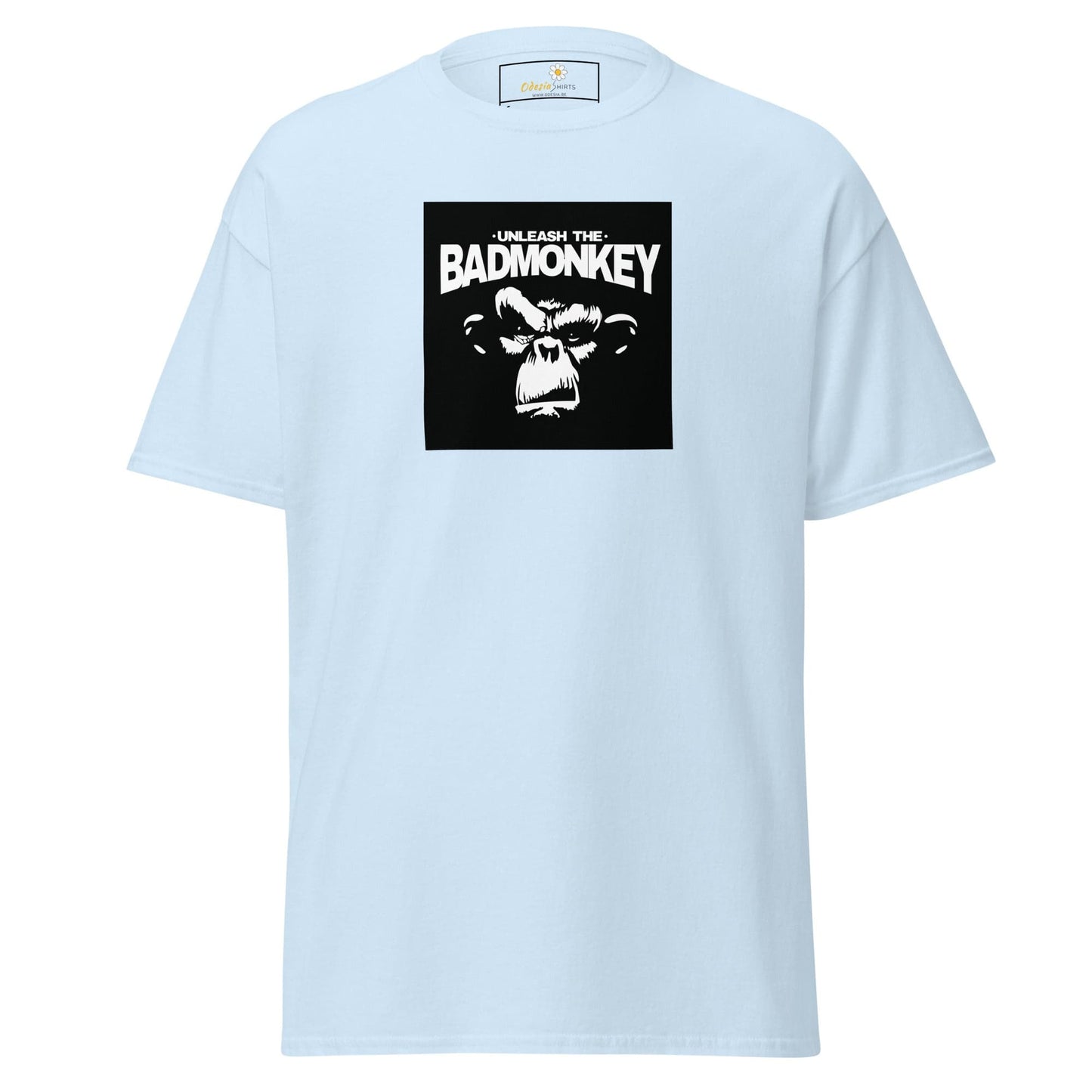 Unisex classic t-shirt - WILD LIFE UNLEASH MONKEY - REGULAR - Light Blue / S