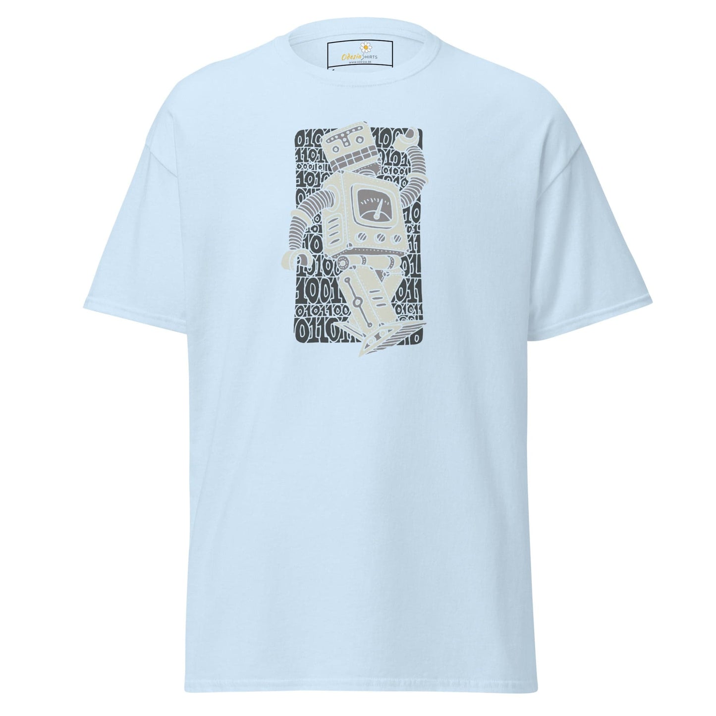 Unisex classic t-shirt - FANTASY ROBOTS NEVER DIE - REGULAR - Light Blue / S