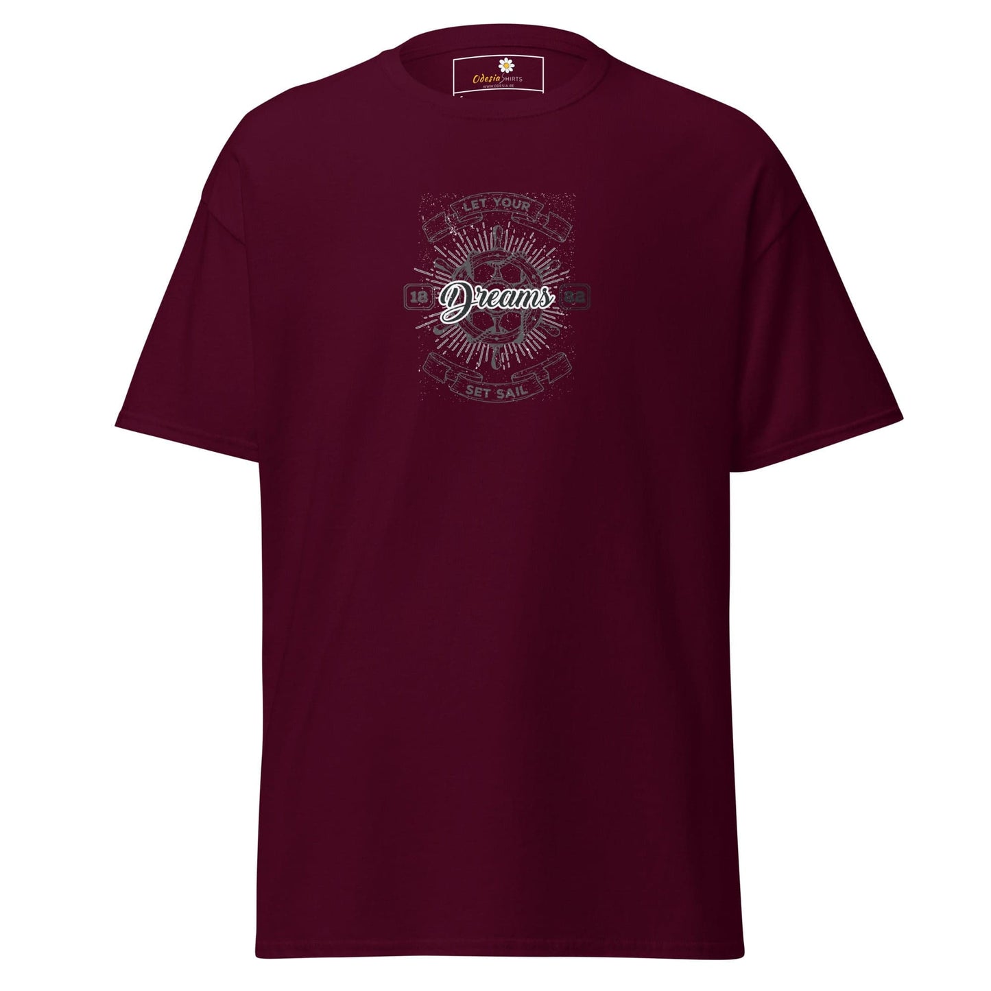 Unisex classic tee - MISC DREAMS SET SAIL - REGULAR - Maroon / S