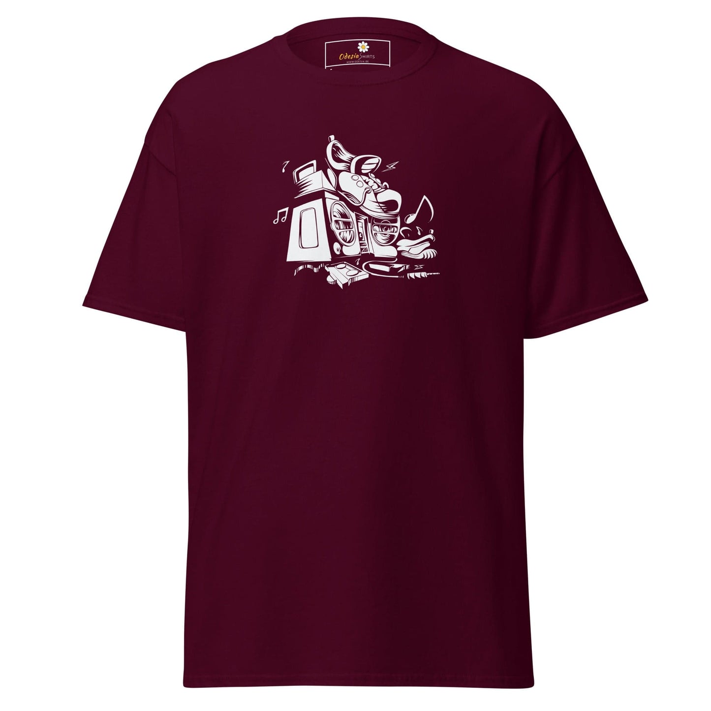 Unisex classic t-shirt - FANTASY SHOES THINGS - REGULAR - Maroon / S