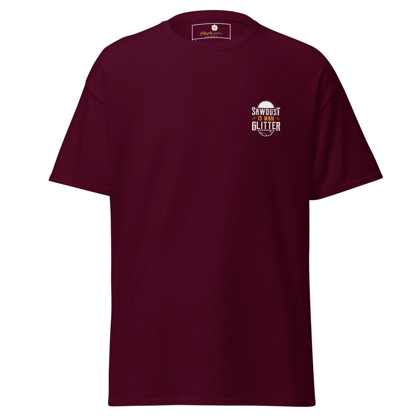 Unisex classic tee - MISC FUN SAWDUST GLITTER POCKET - REGULAR - Maroon / S