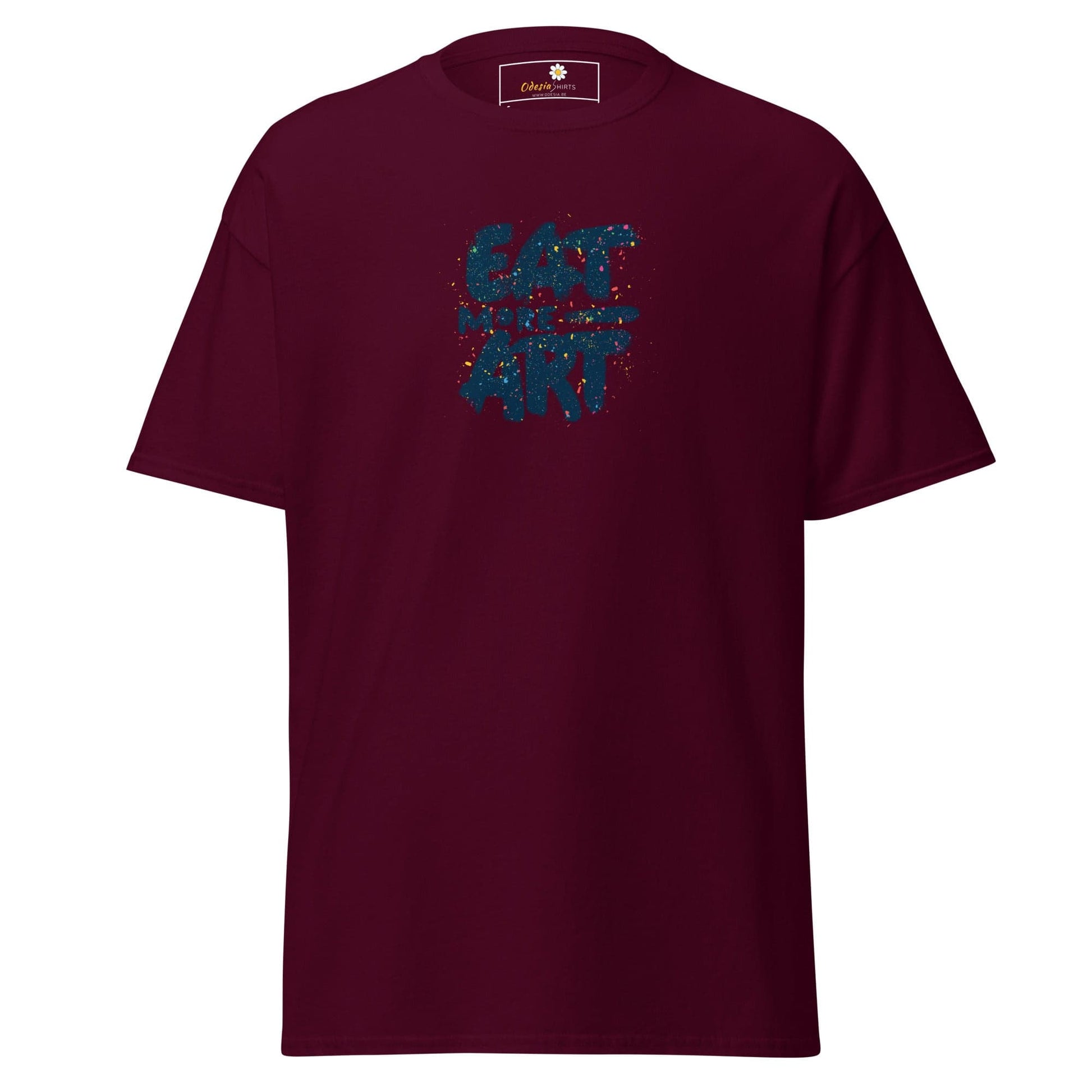 Unisex classic tee - MISC EAT MORE ART - REGULAR - Maroon / S