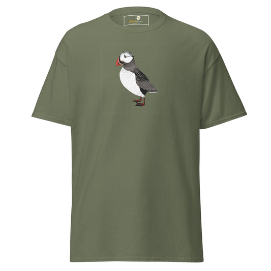 Unisex classic tee - WILD LIFE WALKING BIRD - REGULAR - Military Green / S