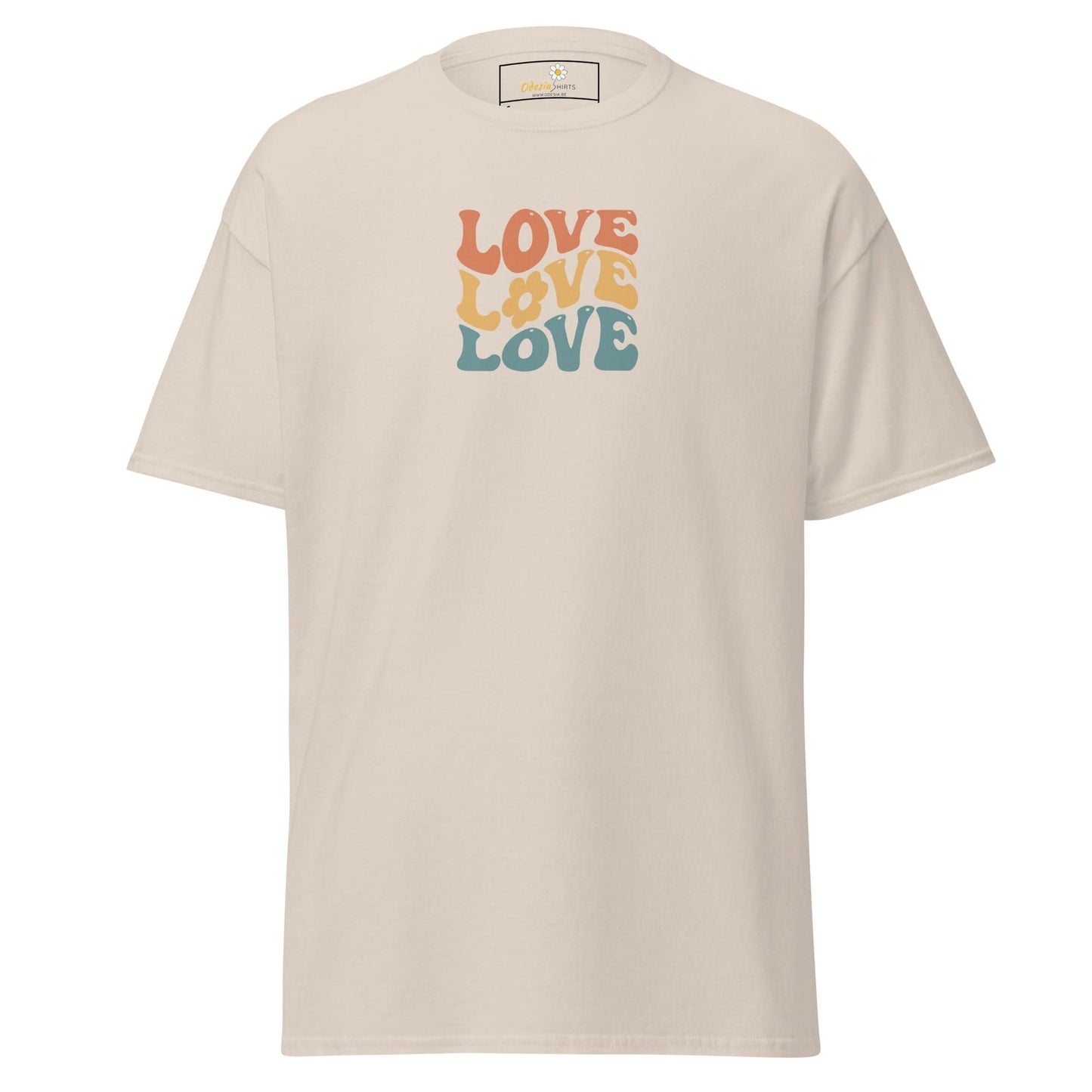 Unisex classic tee - TEXT POSITIVE LOVE LOVE LOVE - REGULAR - Natural / S