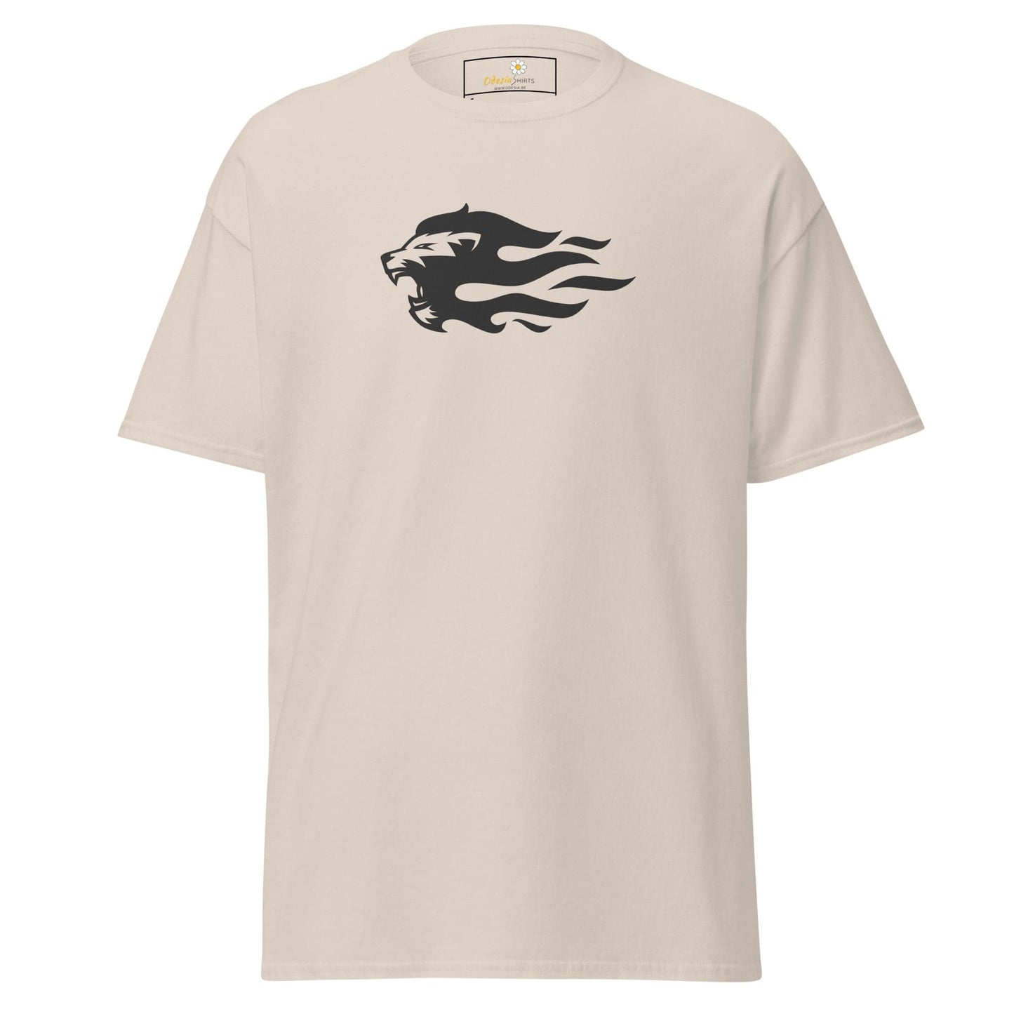Unisex classic tee - WILD LIFE LION HEAD FLAME - REGULAR - Natural / S