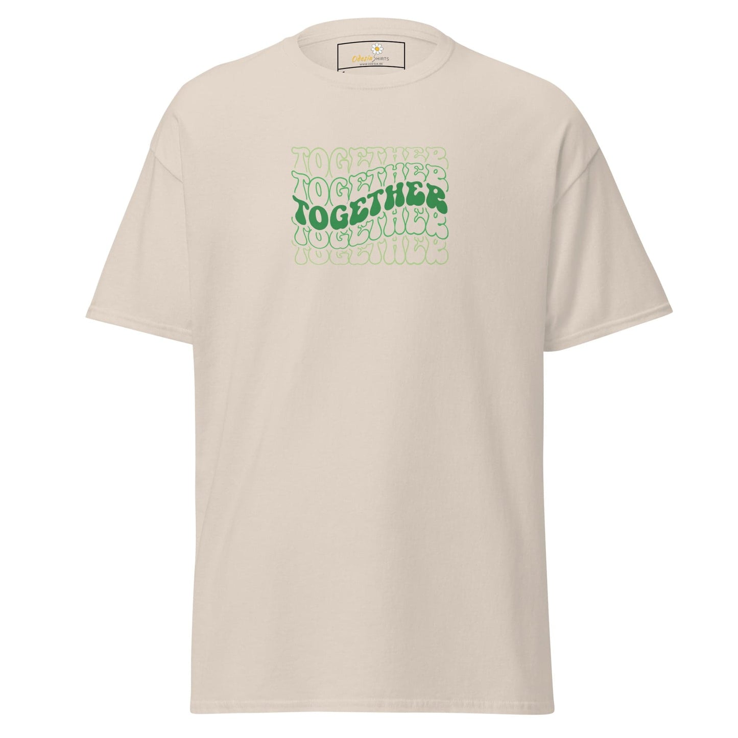 Unisex classic tee - TEXT POSITIVE TOGETHER - REGULAR - Natural / S