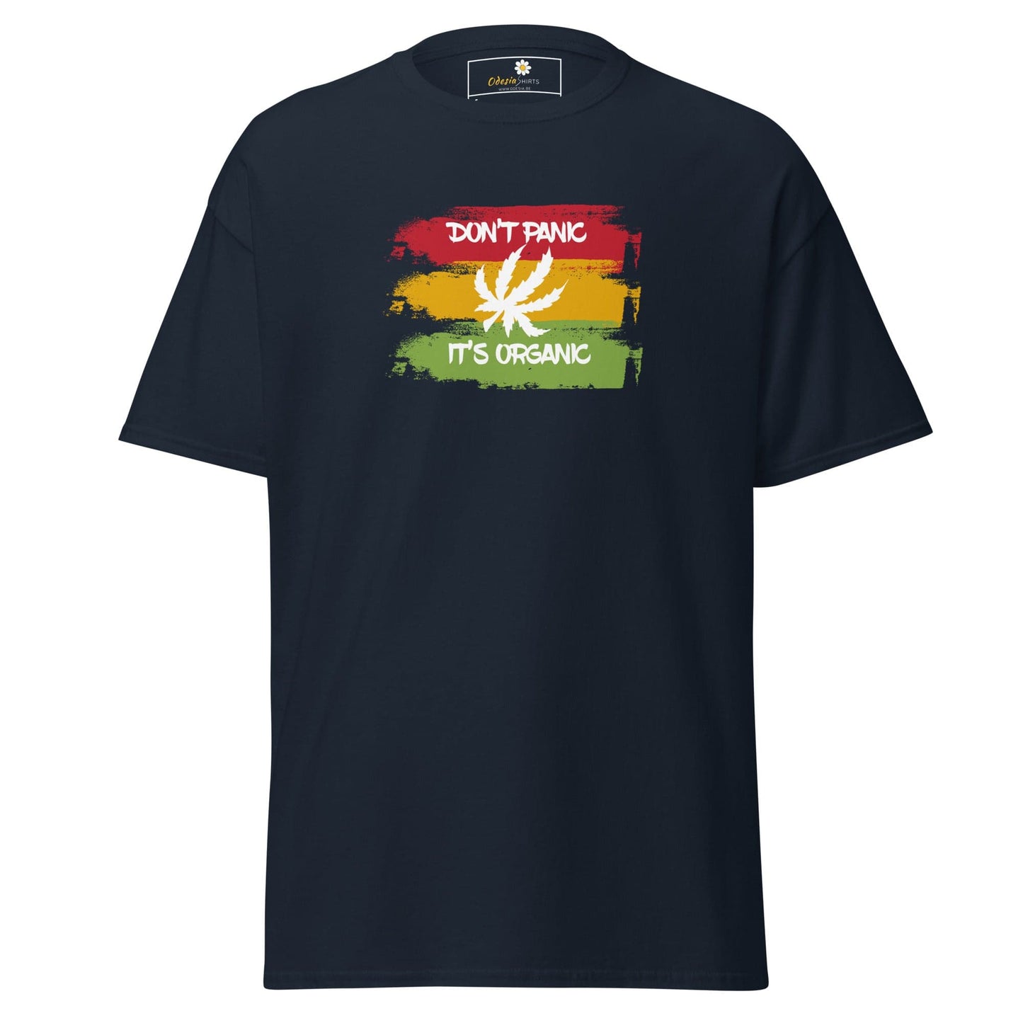 Unisex classic t-shirt - MYSTIC DON’T PANIC ORGANIC - REGULAR - Navy / S