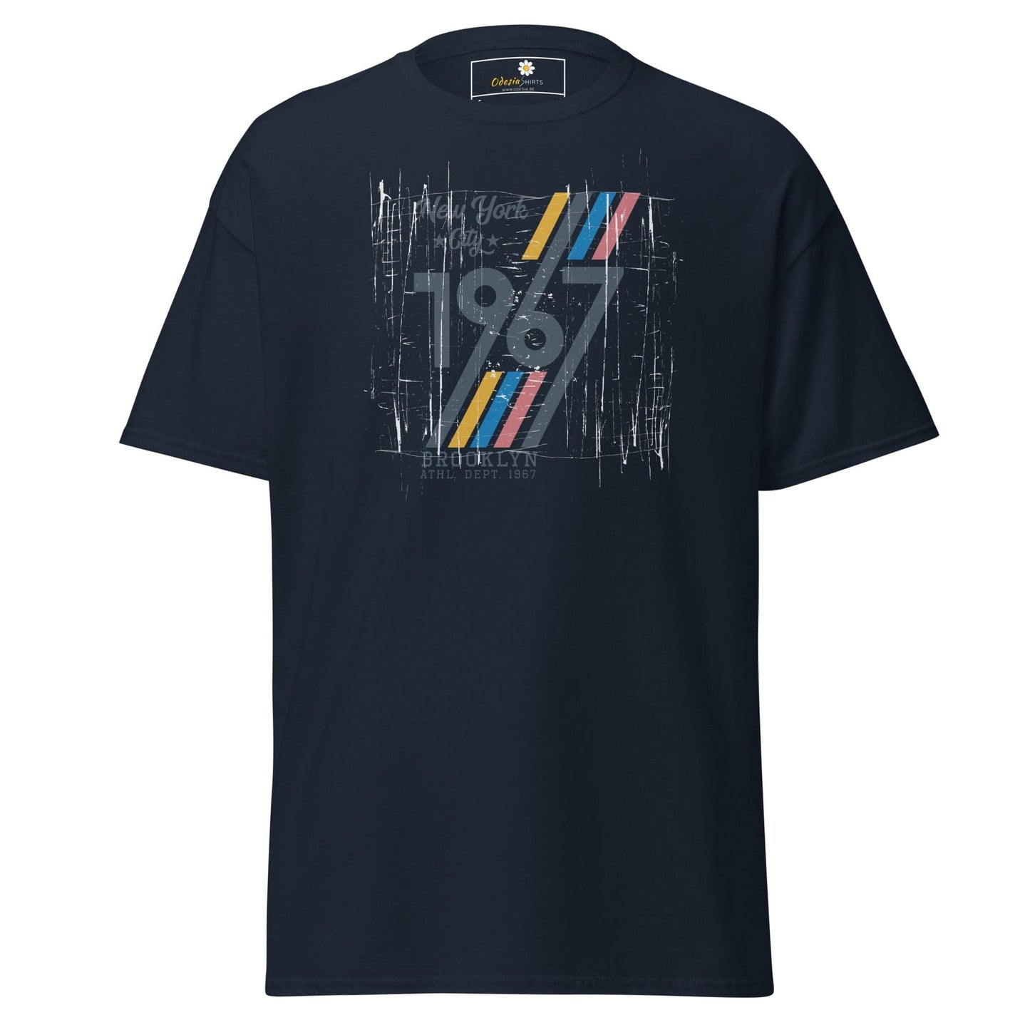 Unisex classic t-shirt - URBAN 1967 NY CITY - REGULAR - Navy / S