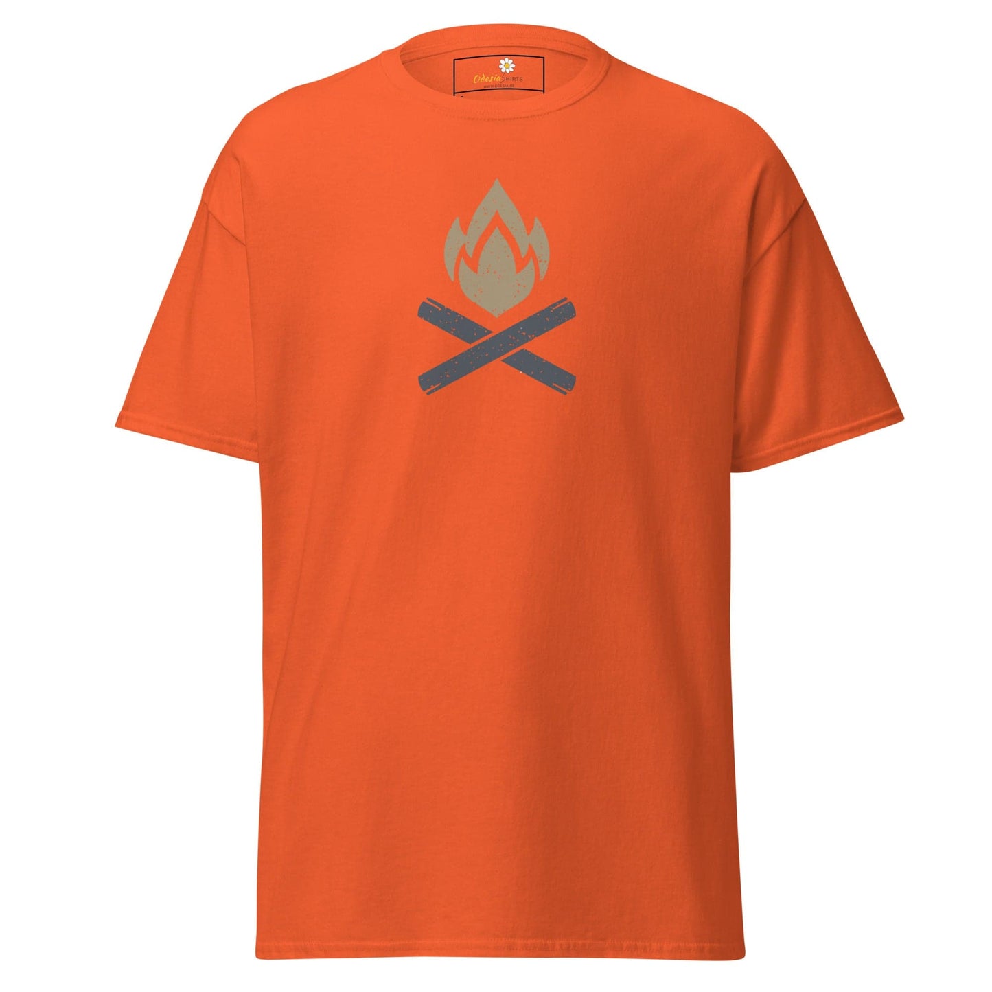 Unisex classic tee - ADVENTURE CAMP FIRE - REGULAR - Orange / S