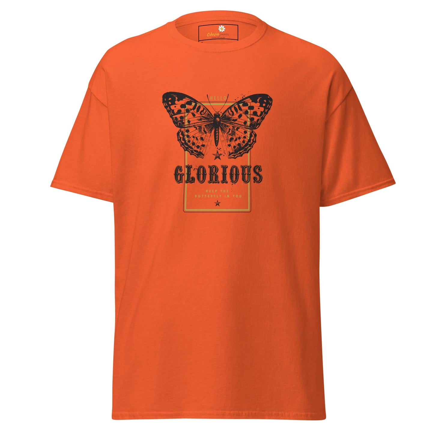 Unisex classic tee - ANIMALS GLORIOUS BUTTERFLY - REGULAR - Orange / S