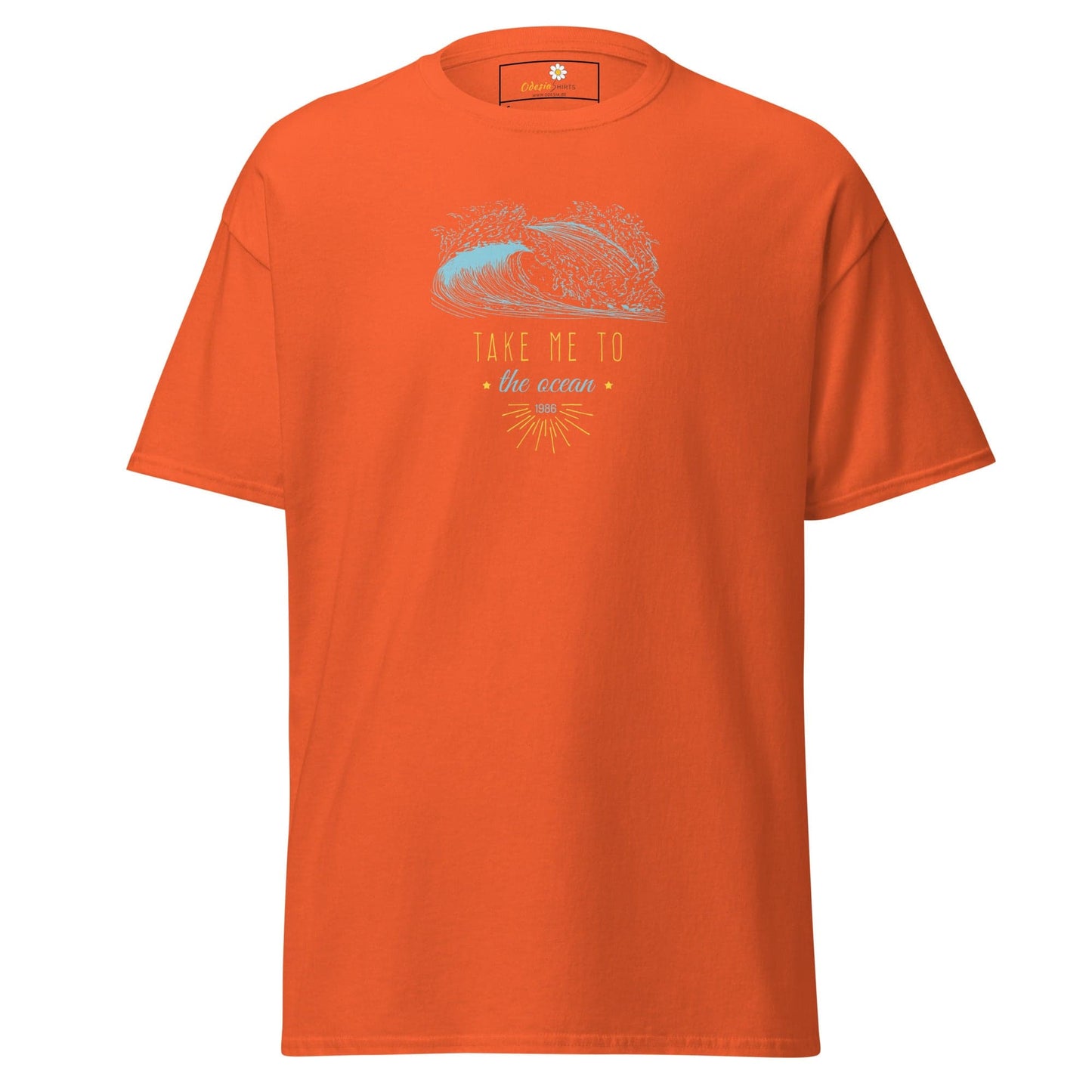 Unisex classic t-shirt - SEALIFE TAKE ME TO THE OCEAN - REGULAR - Orange / S
