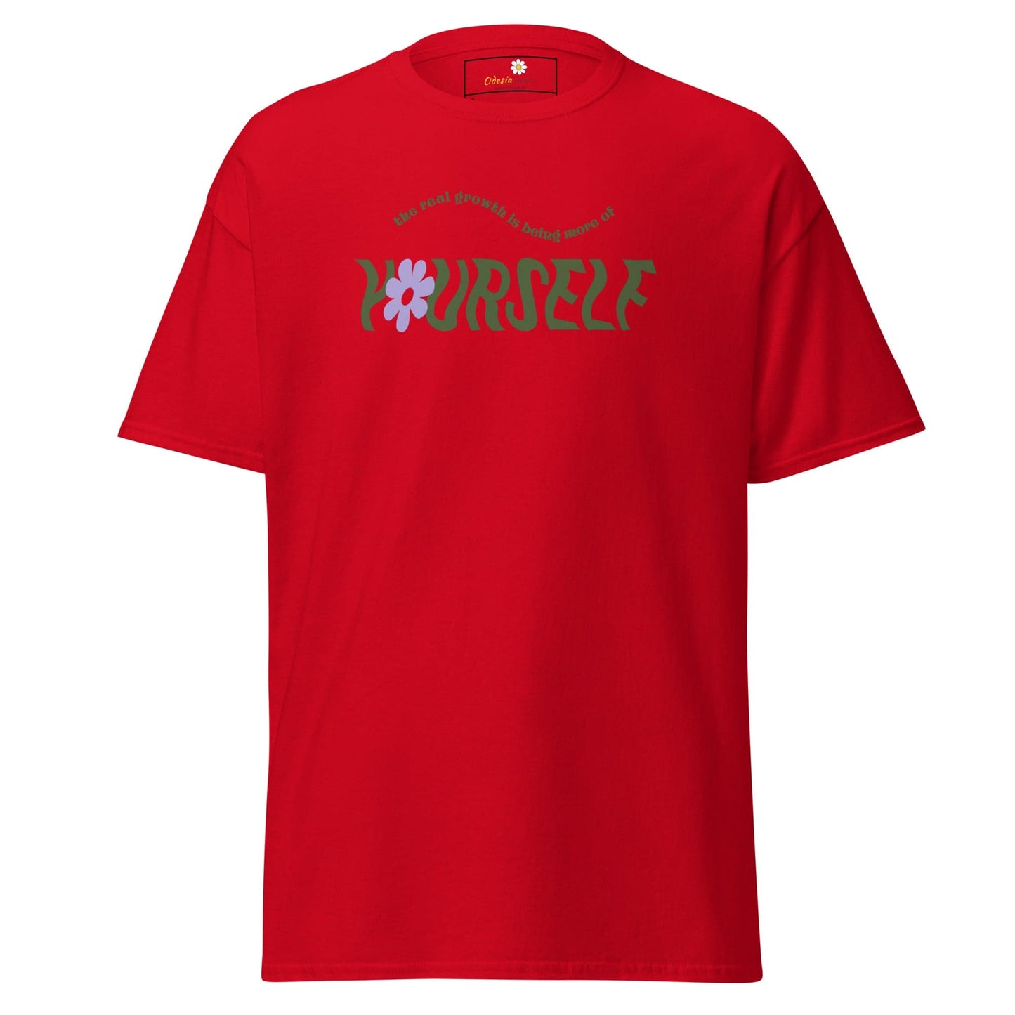 Unisex classic t-shirt - TEXT LOVE YOURSELF - REGULAR - Red / S