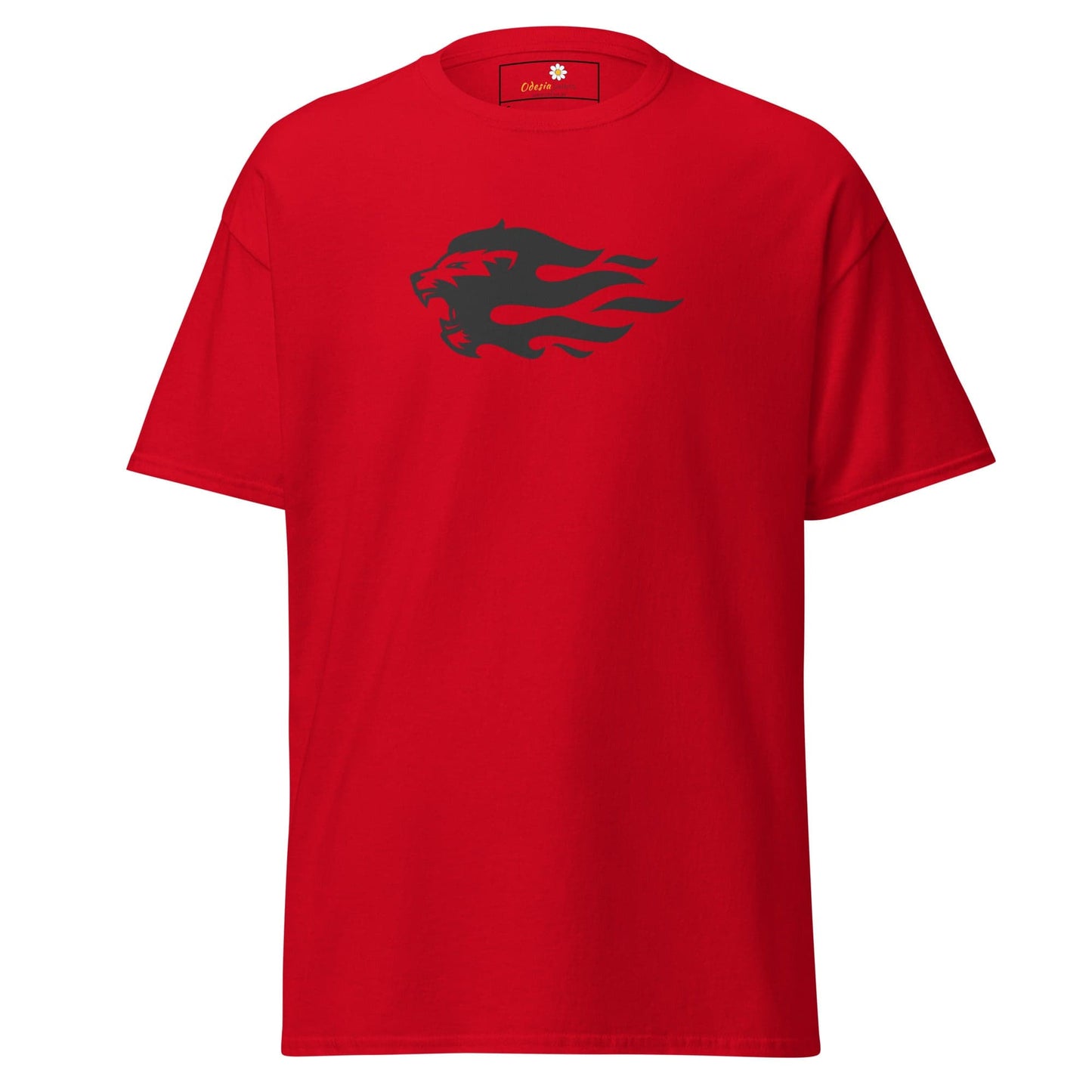 Unisex classic tee - WILD LIFE LION HEAD FLAME - REGULAR - Red / S