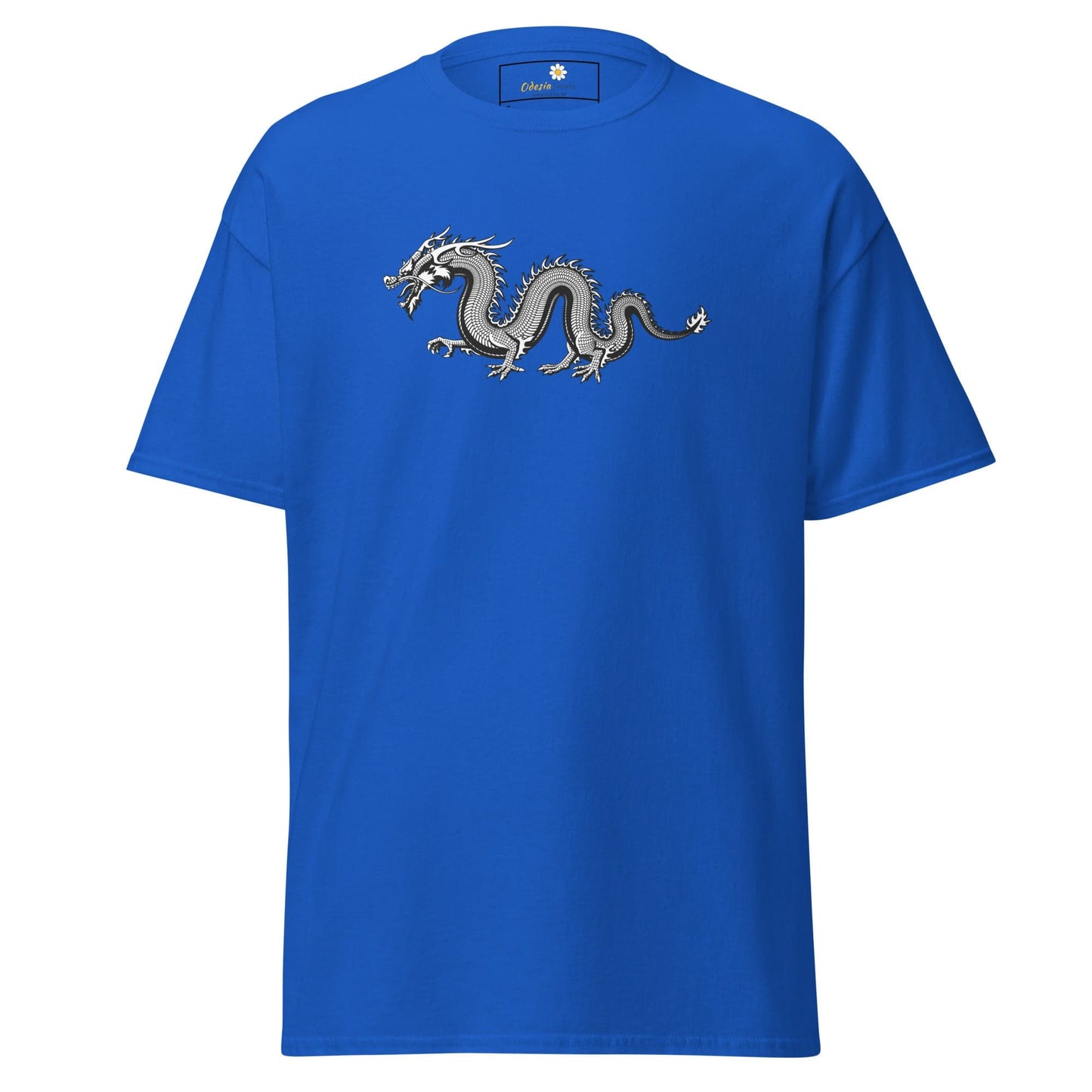Unisex classic t-shirt - MYSTIC GREY DRAGON - REGULAR - Royal / S