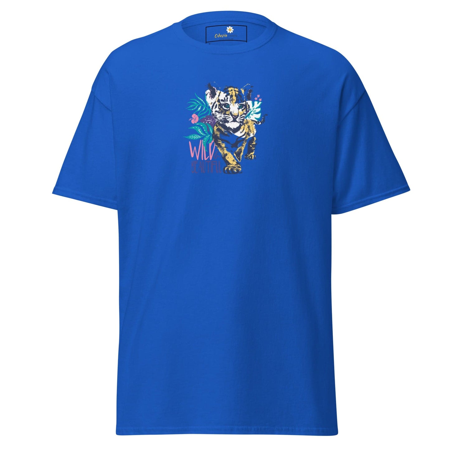 Unisex classic tee - WILD LIFE AND BEAUTIFUL - REGULAR - Royal / S