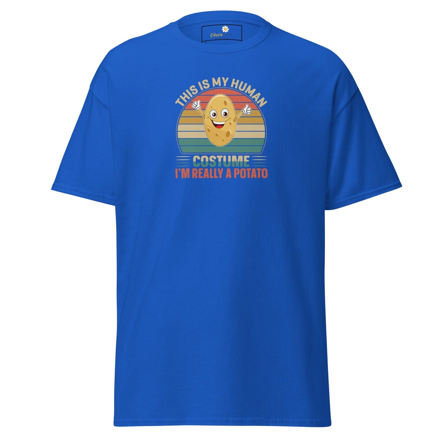 Unisex classic t-shirt - FUN POTATO HUMAN COSTUME - REGULAR - Royal / S