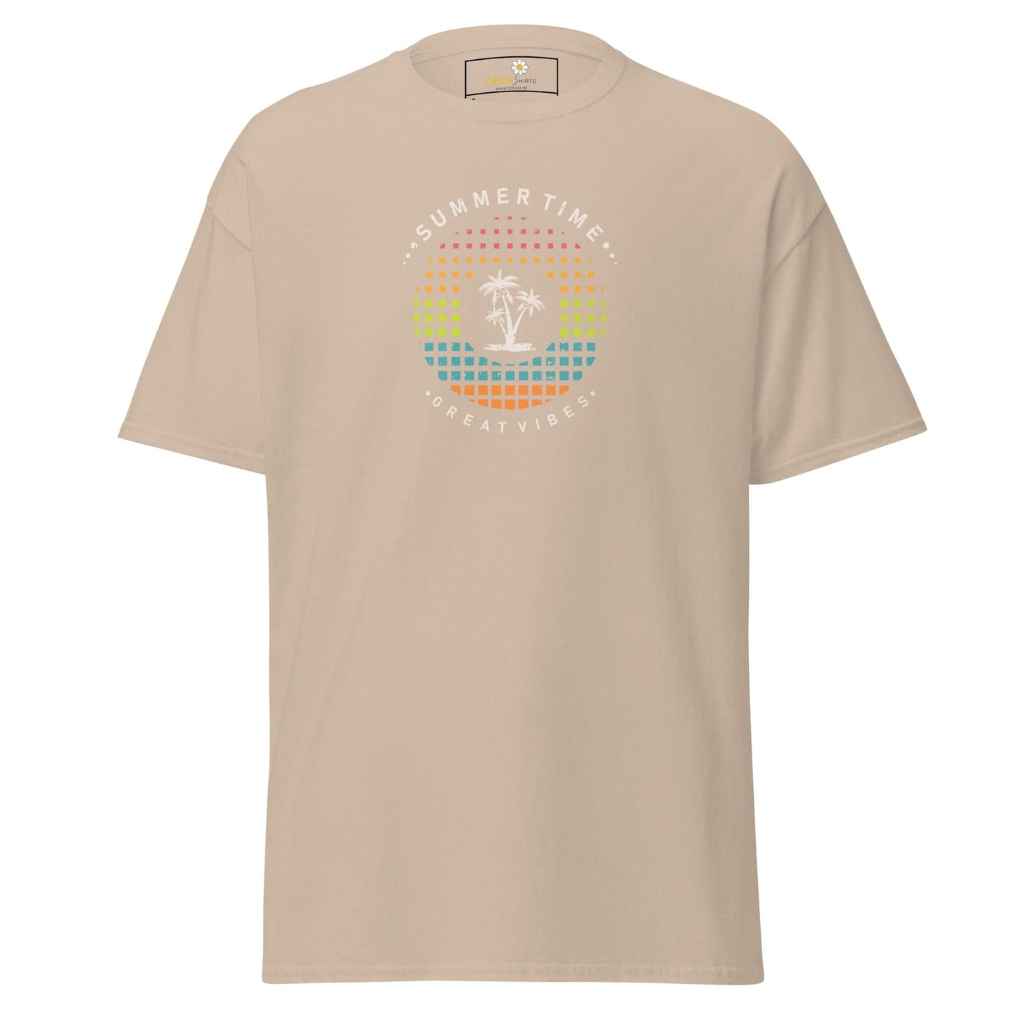 Unisex classic t-shirt - SUMMER GREAT VIBES - REGULAR - Sand / S